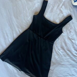 ATHLETIC DRESS WITH BUILT IN SHORTS